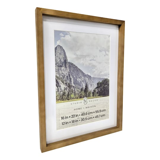 6 Pack: Home Natural Walnut Stain Wood Frame with Mat by Studio Décor
